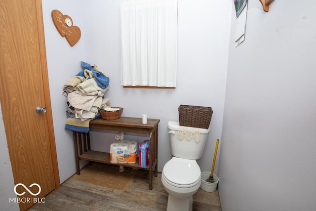 6190 E County Road 800 N, North Vernon, IN 47265 - bathroom featuring toilet and wood finished floors