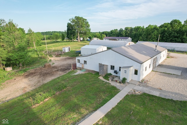 6190 E County Road 800 N, North Vernon, IN 47265 - aerial view of property and surrounding area