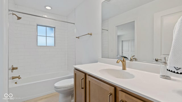 14866 E Keenan Cir Lot 38, Westfield, IN 46074 - bathroom featuring toilet, vanity, and  shower combination