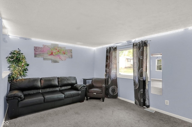 7915 Broadview Dr, Indianapolis, IN 46227 - carpeted living area featuring baseboards