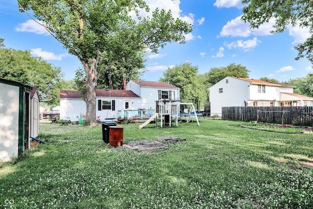 7915 Broadview Dr, Indianapolis, IN 46227 - view of yard with a playground