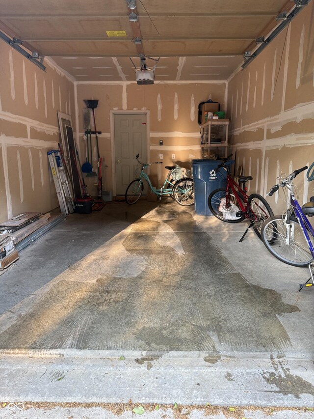 9535 Longwell Dr, Indianapolis, IN 46240 - garage with a garage door opener