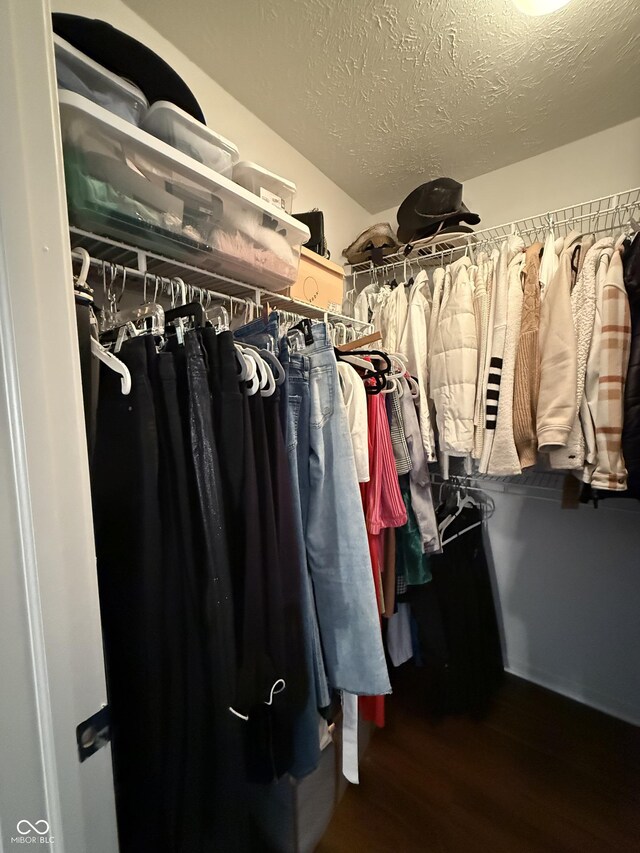 9535 Longwell Dr, Indianapolis, IN 46240 - spacious closet featuring wood finished floors