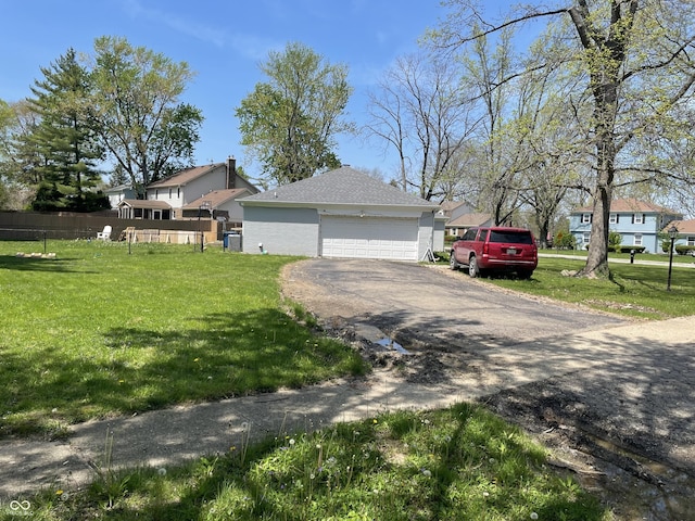 7731 Scarborough Blvd S, Indianapolis, IN 46256 - view of front of house with a detached garage