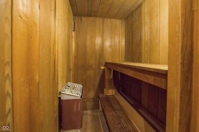 10484 N County Road 750 W, Freetown, IN 47235 - relaxing sauna / steam room with wood ceiling and wooden walls