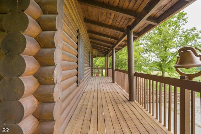 10484 N County Road 750 W, Freetown, IN 47235 - view of wooden terrace