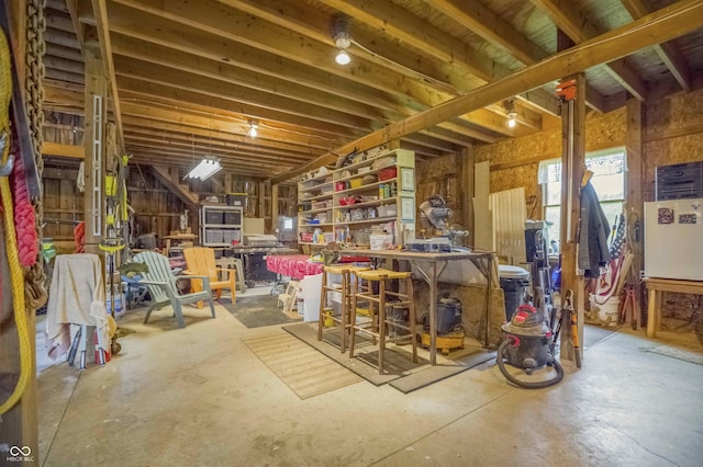 10484 N County Road 750 W, Freetown, IN 47235 - below grade area with a workshop area