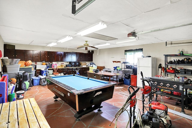 356 Daugherty St, Columbus, IN 47201 - recreation room with pool table and tile patterned floors