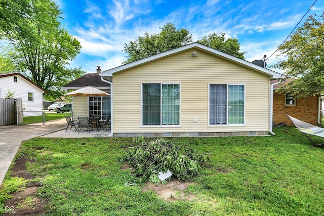 356 Daugherty St, Columbus, IN 47201 - rear view of property featuring a patio