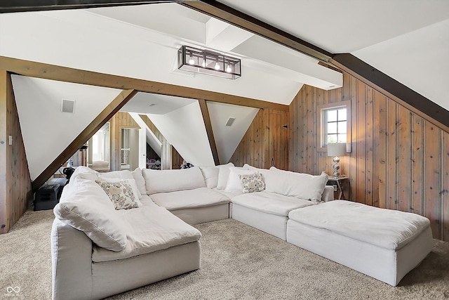 3398 Nottinghill Blvd, Plainfield, IN 46168 - carpeted living room featuring wooden walls