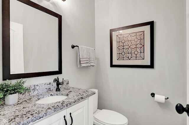 3398 Nottinghill Blvd, Plainfield, IN 46168 - half bathroom with vanity and toilet