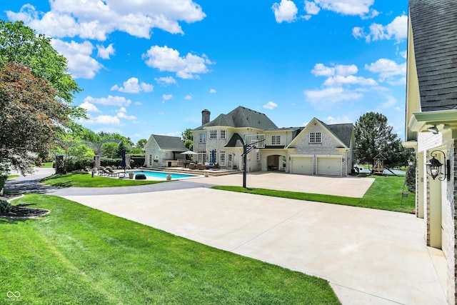 3398 Nottinghill Blvd, Plainfield, IN 46168 - exterior space with a yard