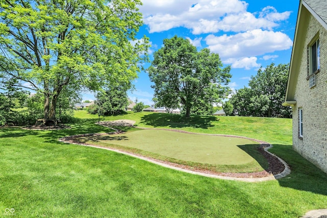 3398 Nottinghill Blvd, Plainfield, IN 46168 - view of grassy yard with an area to practice putting