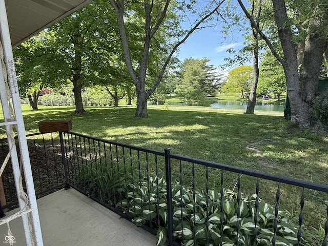 6498 N County Road 475 E, Pittsboro, IN 46167 - balcony with a water view and view of scattered trees