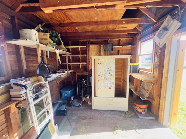 3385 W Commerce St, Vallonia, IN 47281 - misc room with wood ceiling