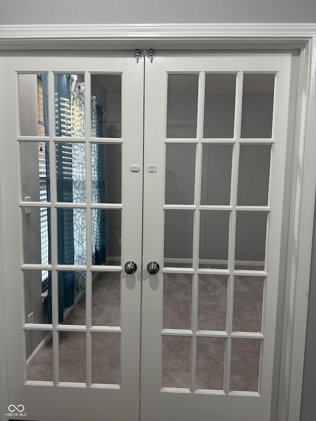8241 Morera Ct, Indianapolis, IN 46237 - doorway to outside with french doors