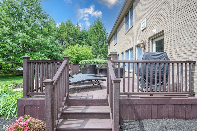 876 Box Turtle Ct, Columbus, IN 47201 - view of wooden deck