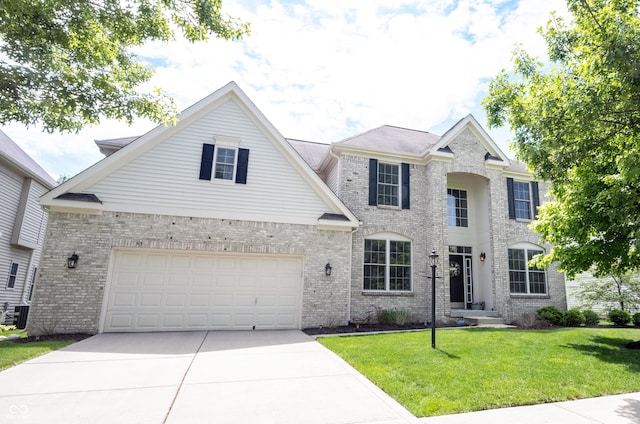 12093 Ashland Dr, Fishers, IN 46037 - view of front facade featuring concrete driveway and brick siding