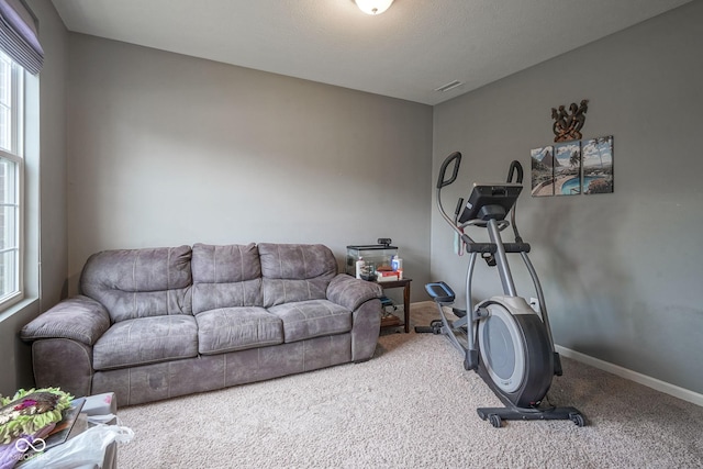 5374 John Quincy Adams Ct, Plainfield, IN 46168 - exercise room with carpet floors and baseboards