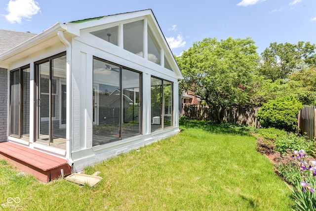 12289 Charing Cross Rd, Carmel, IN 46033 - view of side of property featuring a sunroom