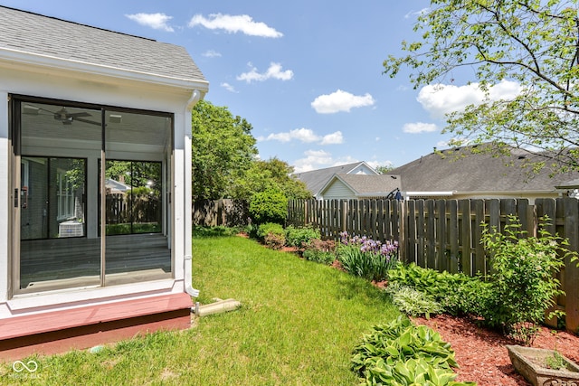 12289 Charing Cross Rd, Carmel, IN 46033 - view of yard with a sunroom