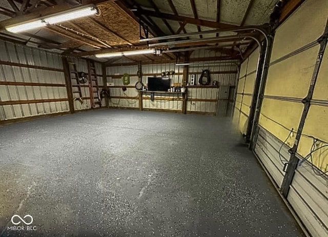 5594 S County Road 550 E, Greencastle, IN 46135 - view of garage