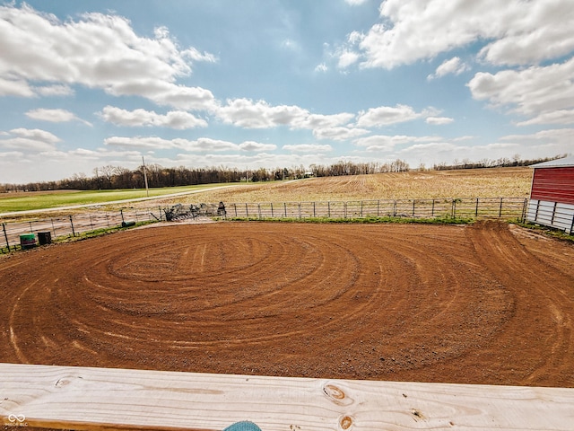 5594 S County Road 550 E, Greencastle, IN 46135 - view of yard featuring an outdoor riding arena and a view of countryside