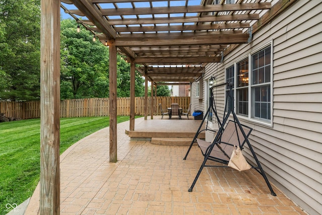7978 Park Meadows Dr, Brownsburg, IN 46112 - view of patio with a pergola