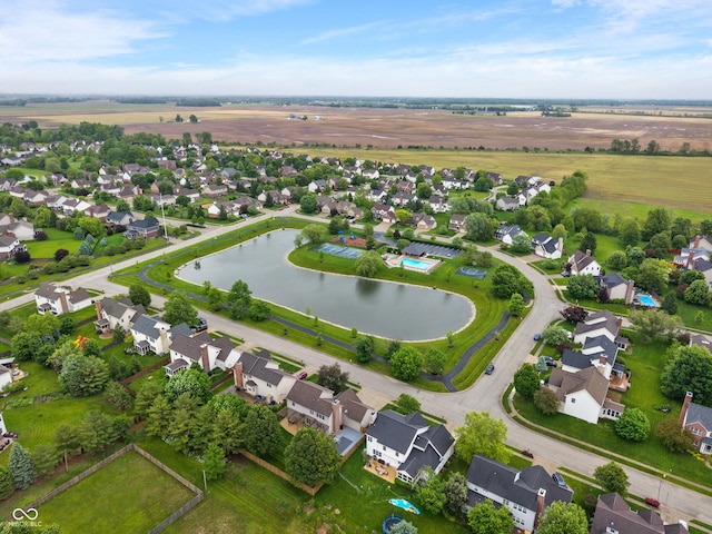 7978 Park Meadows Dr, Brownsburg, IN 46112 - aerial view of property and surrounding area with a nearby body of water and nearby suburban area