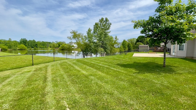 994 Youngs Creek Dr, Franklin, IN 46131 - view of yard with a water view and a patio area
