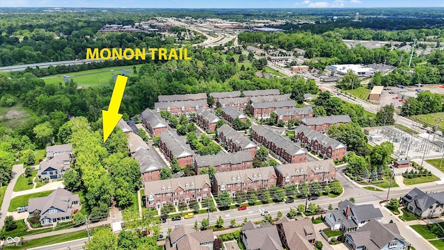 73 11th St NW, Carmel, IN 46032 - aerial view of residential area