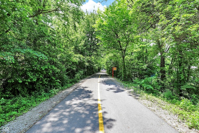 73 11th St NW, Carmel, IN 46032 - view of asphalt road with a forest view