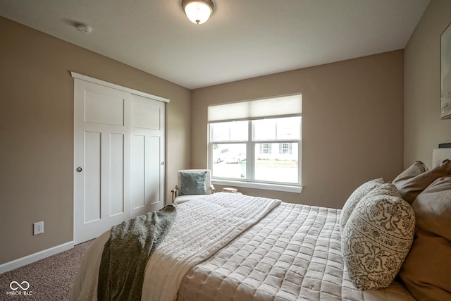 695 Overcup St, Westfield, IN 46074 - carpeted bedroom with baseboards and a closet
