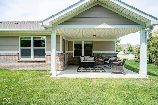 695 Overcup St, Westfield, IN 46074 - view of patio / terrace with an outdoor living space