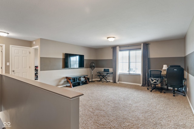 2626 Solidago Dr, Plainfield, IN 46168 - home office featuring carpet and baseboards