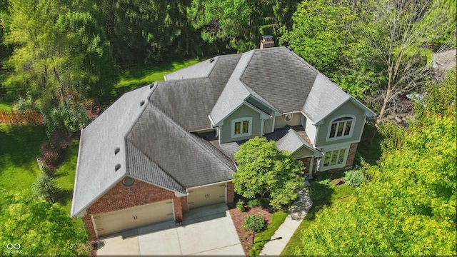 12335 Old Stone Dr, Indianapolis, IN 46236 - aerial view of property and surrounding area