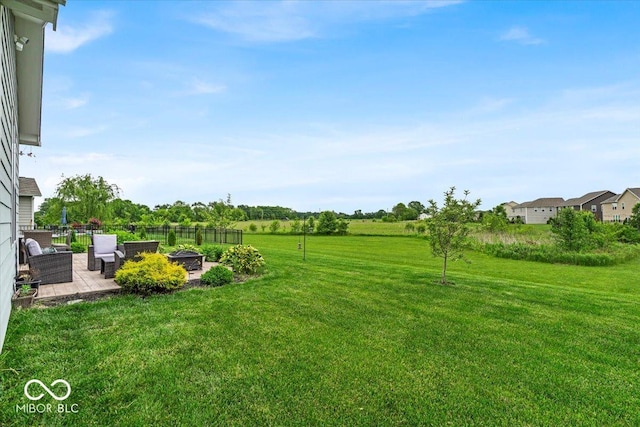 13495 Forest Glade Dr, Fishers, IN 46037 - view of yard featuring an outdoor fire pit