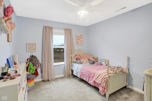 1664 Woodside Cir, Franklin, IN 46131 - bedroom with light colored carpet and ceiling fan