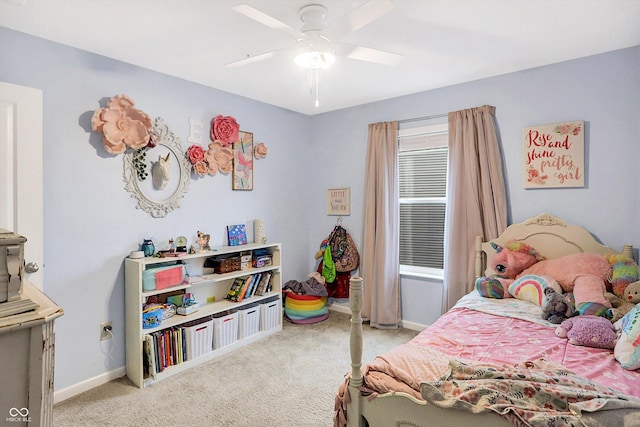 1664 Woodside Cir, Franklin, IN 46131 - carpeted bedroom featuring baseboards and ceiling fan