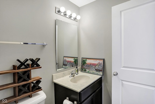 1664 Woodside Cir, Franklin, IN 46131 - half bathroom with vanity and toilet