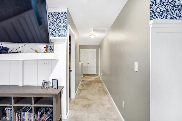 1664 Woodside Cir, Franklin, IN 46131 - hallway featuring baseboards and carpet flooring