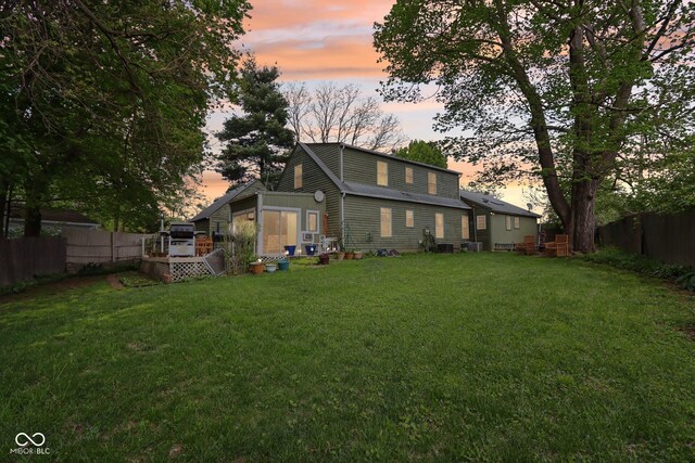 6210 Mckinley Ct, Indianapolis, IN 46220 - rear view of property featuring a deck