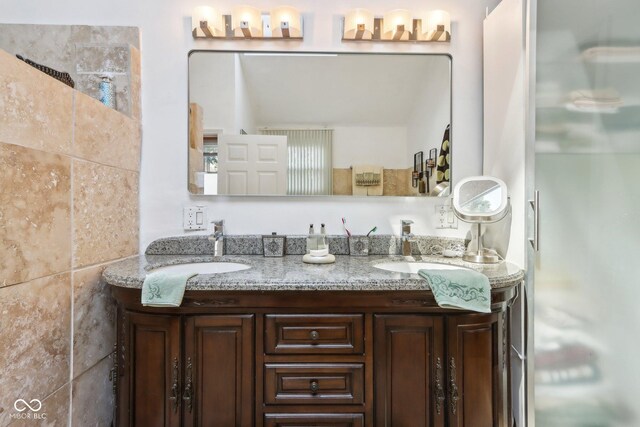 6210 Mckinley Ct, Indianapolis, IN 46220 - bathroom featuring double vanity