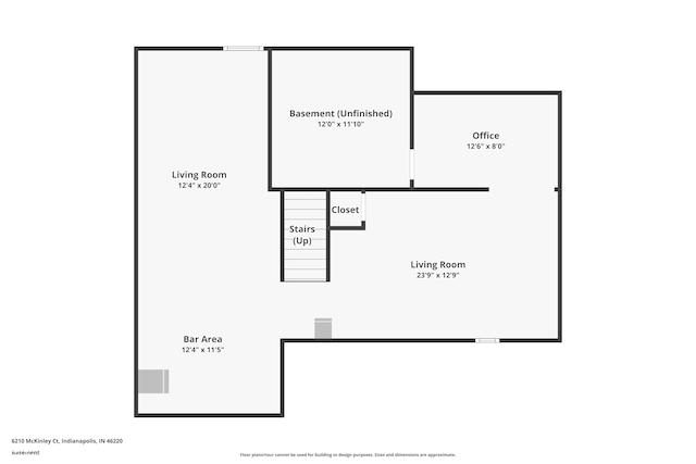 6210 Mckinley Ct, Indianapolis, IN 46220 - property floor plan