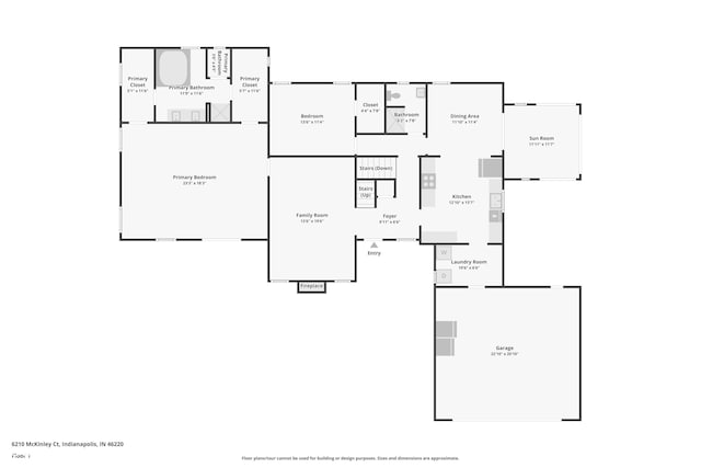 6210 Mckinley Ct, Indianapolis, IN 46220 - home floor plan