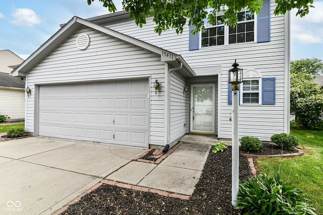 15411 Wandering Way, Noblesville, IN 46060 - view of front of home with driveway and a garage