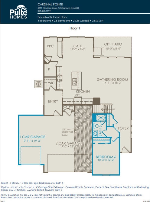 7145 Firestone Rd, Whitestown, IN 46075 - property floor plan
