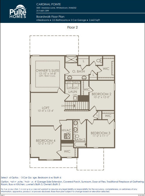 7145 Firestone Rd, Whitestown, IN 46075 - property floor plan