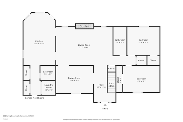 50 Charing Cross Rd, Indianapolis, IN 46217 - room layout