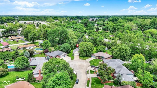 50 Charing Cross Rd, Indianapolis, IN 46217 - aerial overview of property's location featuring nearby suburban area